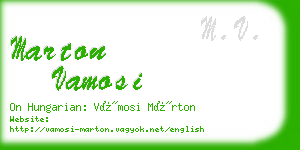 marton vamosi business card